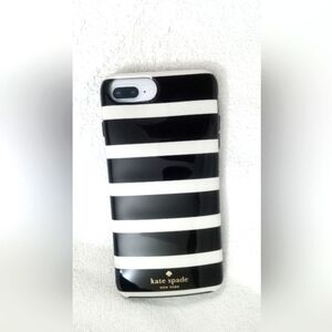 Kate Spade Black and White Striped Phone Case - NWC